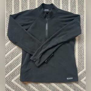 Melanzana microgrid quarter zip - size medium